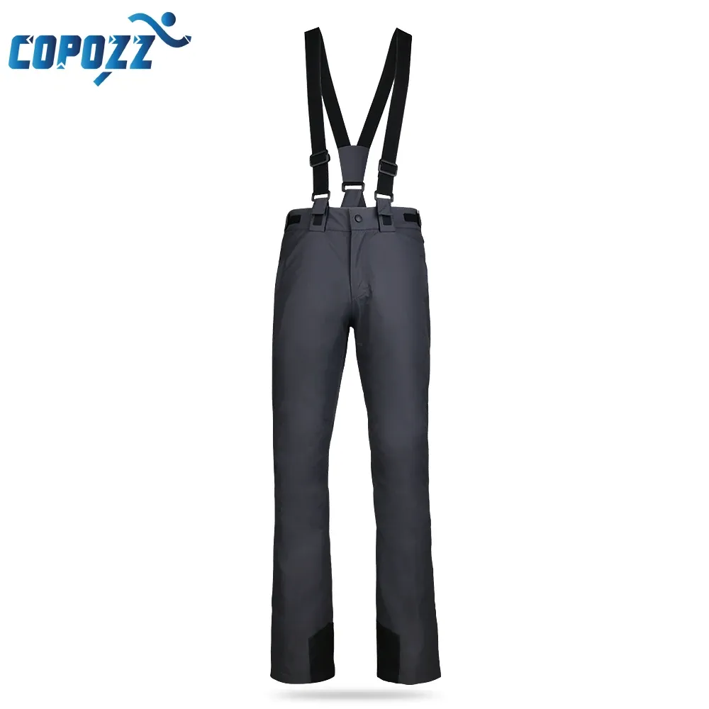 Byxor copozz skidbyxor professionella vinter snowboard byxor kvinnor och män utomhus sport pantalon skid femme vandring camping byxor