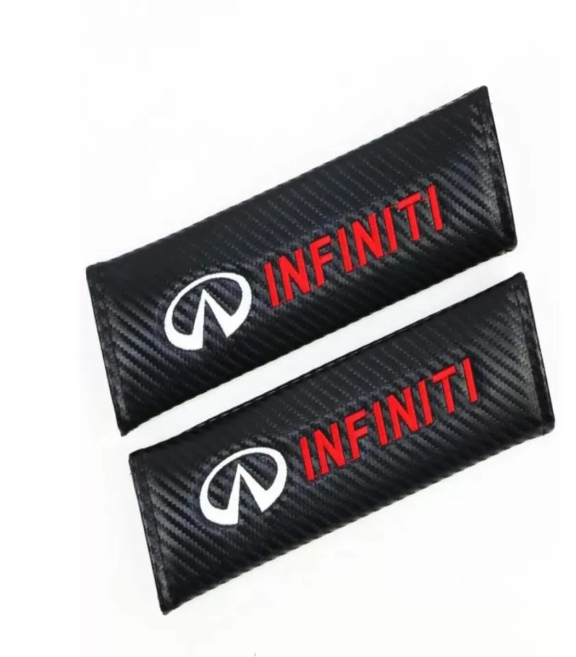 Bilklistermärken Säkerhetsbältesfodral för Infiniti Q50 FX35 QX70 G35 FX G37 Q30 EX35 SEAT COVER6918427