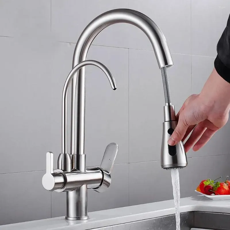 Robinets de cuisine muraux : cet ensemble de robinets de douche peut être monté avec un tournevis facile à installer et à retirer.Joli Qu
