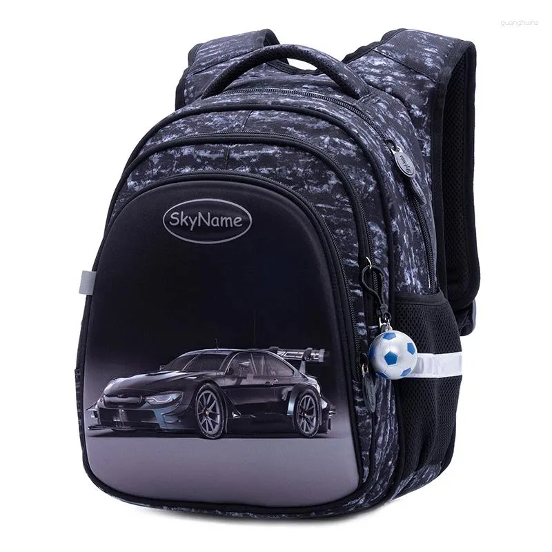 Sacs d'école 3D sacs à dos de voiture garçons dessin animé pour enfants sac à dos étanche enfants primaire étudiant Bookbag Mochila Infantil