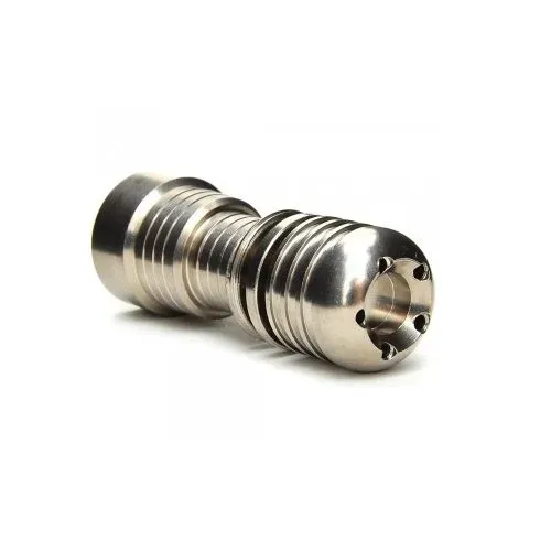5 Hole Domeless Convertible Titanium Nail 18mm/14mm Adjustable Male or Female in stock