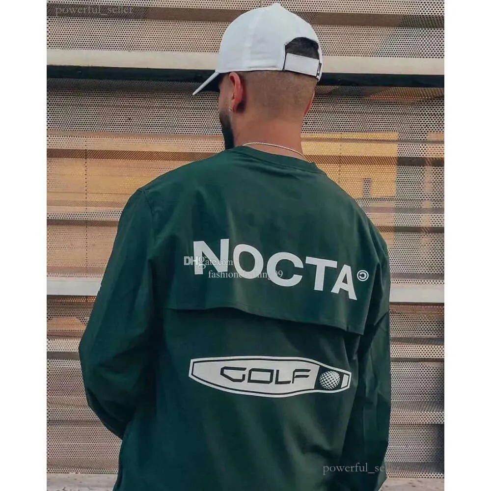 2023 Sweats à capuche pour hommes Version américaine Nocta Golf Co Branded Draw Respirant Séchage rapide Loisirs Sports T-shirt à manches longues Col rond Été 267