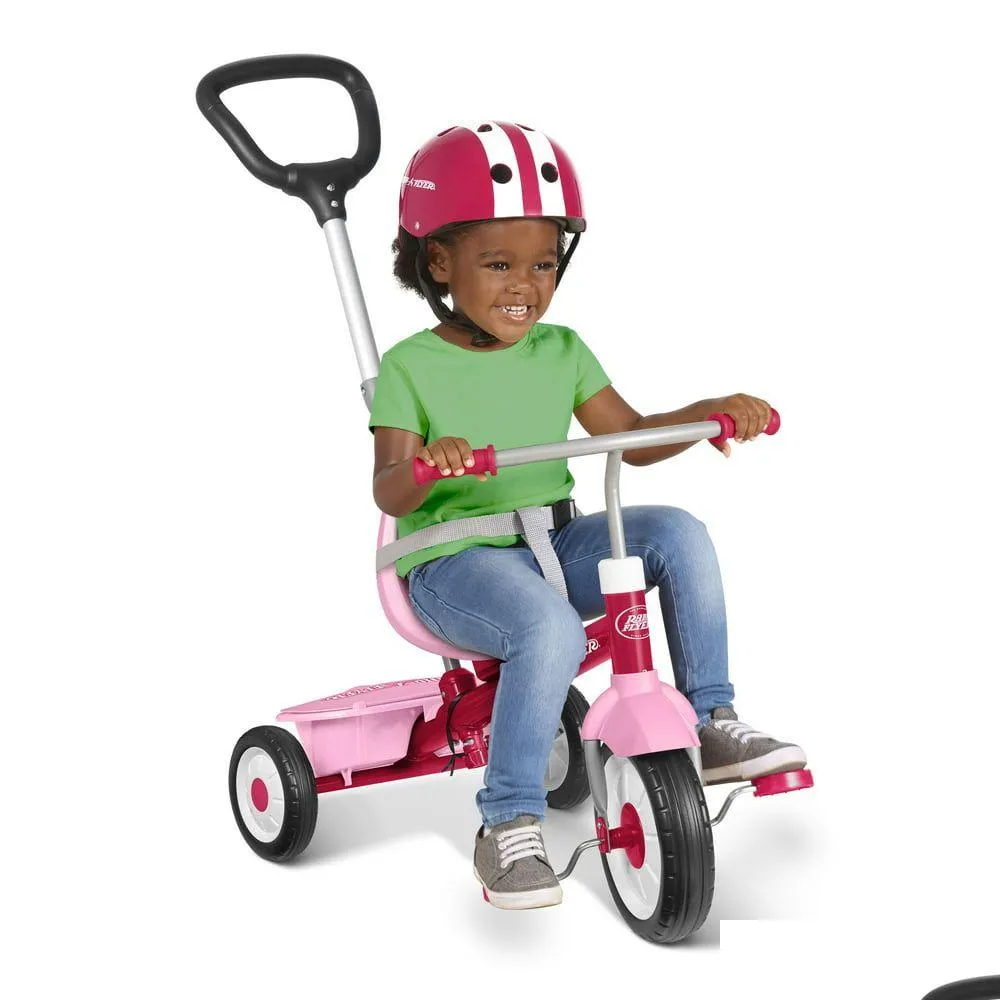 الدراجات 3-in-1 Stroll n Trike 3 مراحل تنمو مع تسليم الطفل الوردي الدراجة ثلاثية الأبعاد الرياضة في الهواء الطلق ركوب الدراجات DHZHD