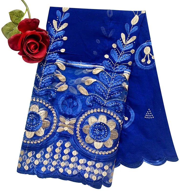 Африканский женский шарф 200*100 см, экономичный хлопковый сетчатый женский шарф с вышивкой для шалей BH328 240301