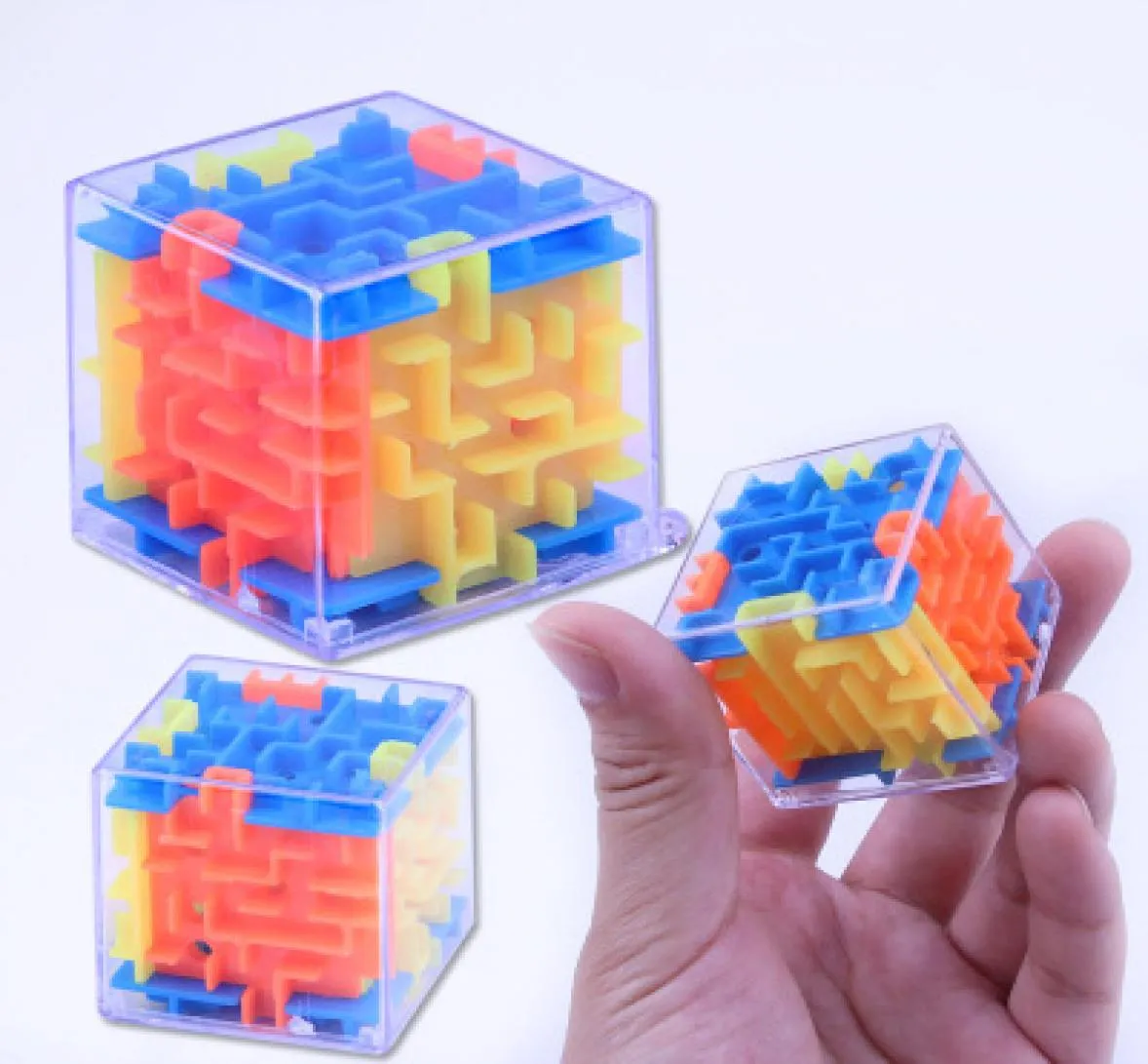 Cube 3D Puzzle labyrinthe jouet cerveau main jeu de cas jeux défi Fidget jouets équilibre éducatif pour enfants 3718087