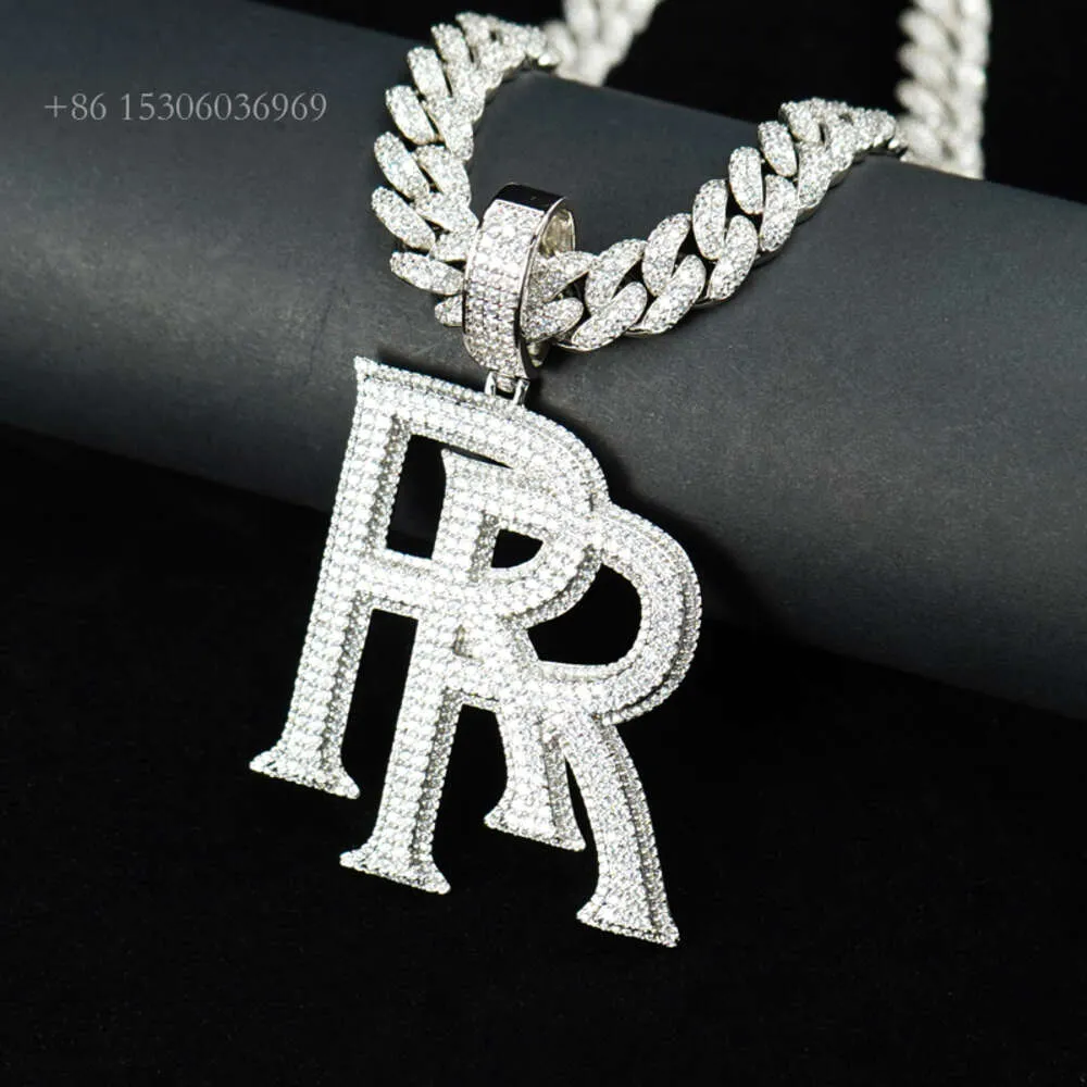 Größeres Bild anzeigen Zum Vergleich hinzufügen Teilen Benutzerdefinierter Anhänger Pass Diamond Tester Baguette VVS Moissanit Hip Hop-Schmuck