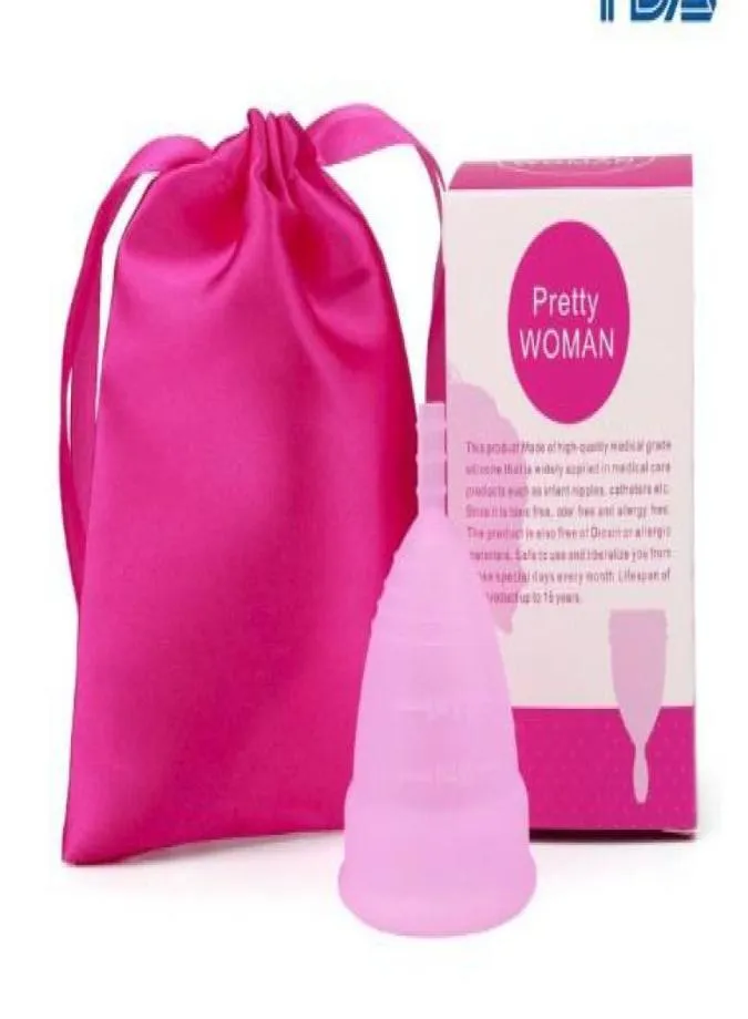 Copo sanitário reutilizável de silicone de qualidade alimentar para coletores menstruais femininos8276943