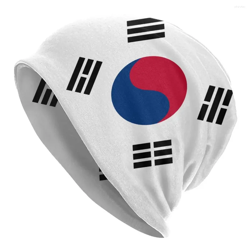 Береты для женщин и мужчин шапка-бини с корейским флагом теплая весенне-зимняя уличная кепка в стиле хип-хоп