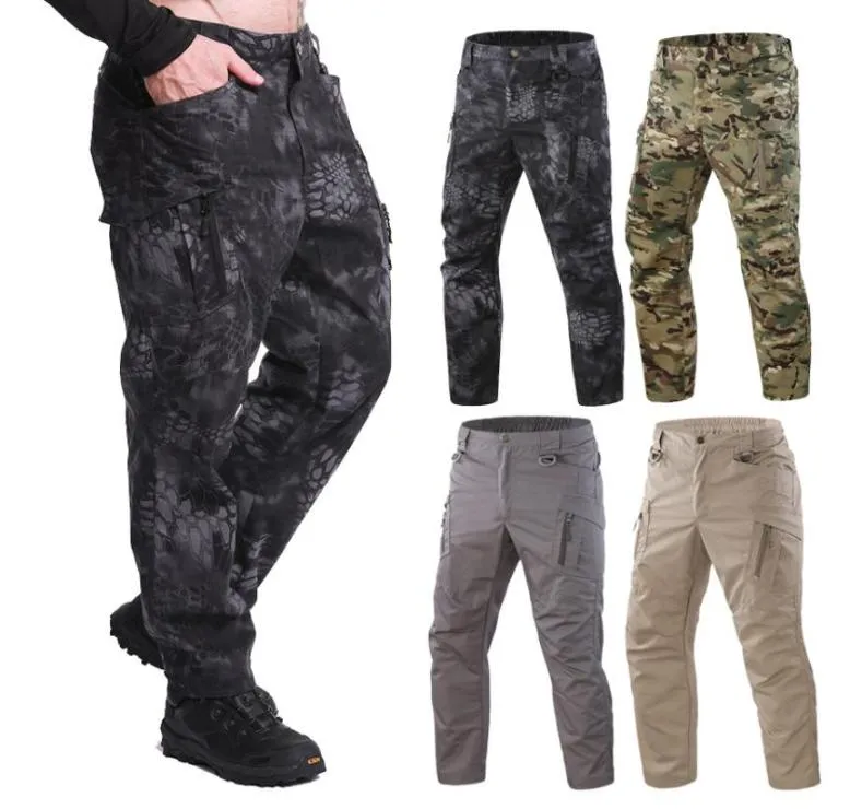 Pantalon tactique de Combat pour hommes, nouveau pantalon Cargo de Camping en plein air, randonnée, de Camouflage, grande taille 3035799, été automne