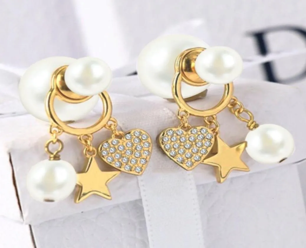 Stud High quality stud earring Luxury Women039s Earrings Made of Brass and Pearls Selling Jewelry Gifts for Party Girls 2211119148530