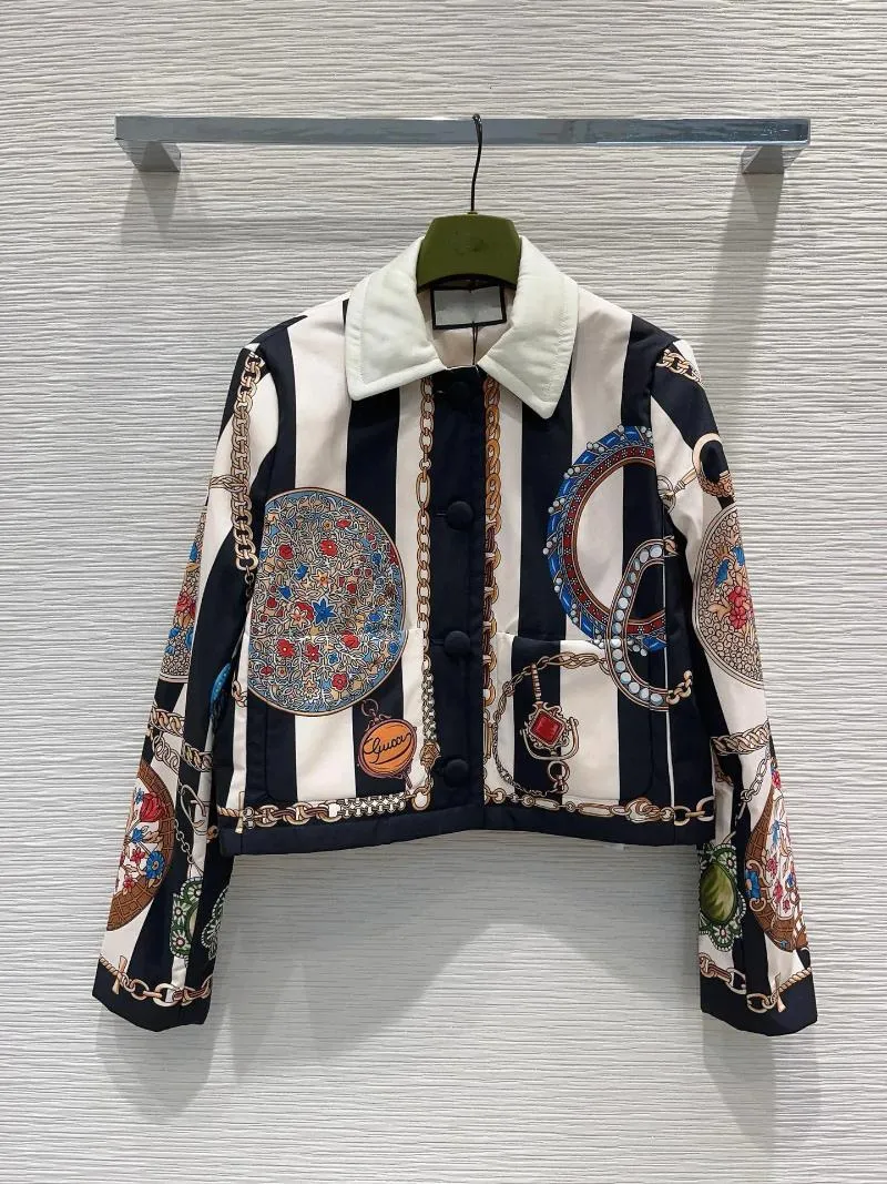여자 재킷 2024 봄/여름 바로크 인쇄 캐주얼 코트