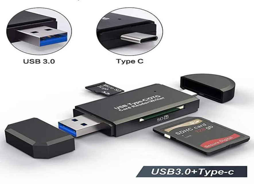 OTG Micro SD Card Reader USB 30 Card Reader 20 for USB Micro SD Adapter Flash Drive Smart Card Card Type C CardReader478170