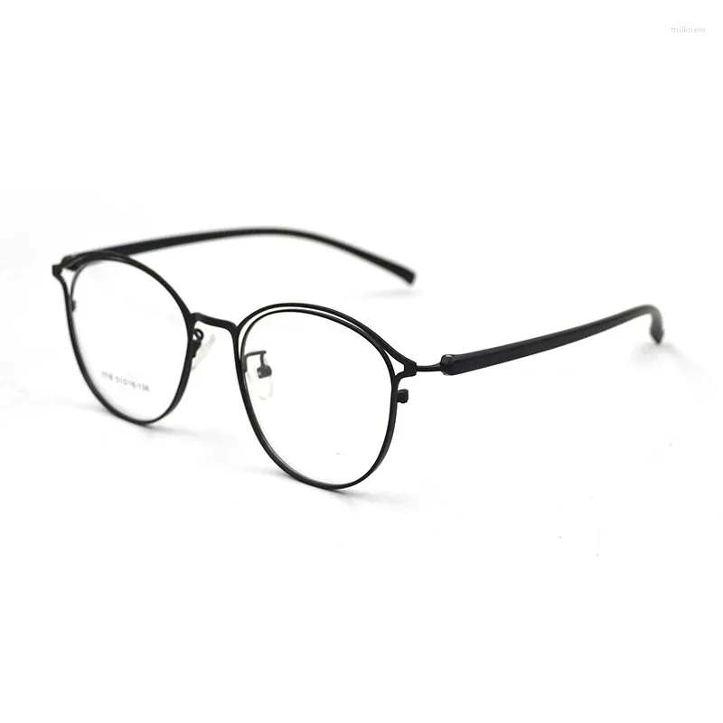 Lunettes de soleil Cadres Unisexe Rétro Cat Eye Transparent Lunettes Femmes Hommes Double Sourcil Métal Lunettes Cadre TR90 Jambes Verre Clair 3 Couleur N5