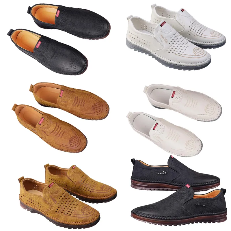 Scarpe casual da uomo primavera nuova tendenza versatili scarpe online da uomo scarpe in pelle traspirante con suola morbida antiscivolo uomo 39