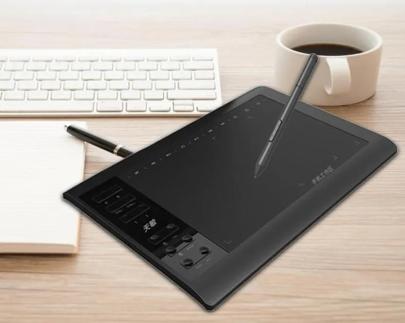 G10 10x6インチデジタルタブレット8192レベルバッテリー付きグラフィック描画タブレットパッシブPEN13101399