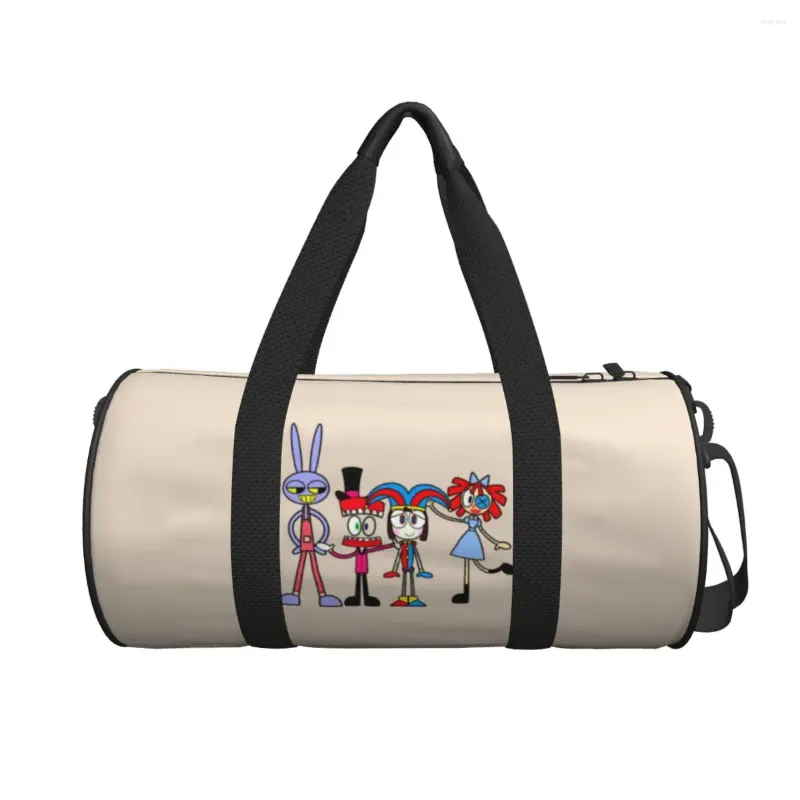 Seesäcke Männer Frauen Reisetasche The Amazing Gym Große Kapazität Digital Cast Cartoon Tragbares Design Handtasche Niedlich Training Sport