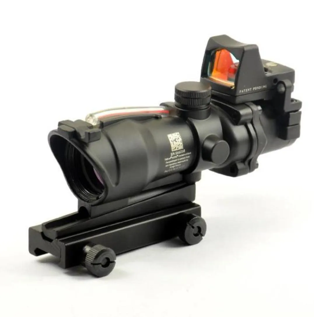 ACOG Stlye TA31 4X32 Оптоволоконный прицел с красной подсветкой и прицелом RMR Micro Red Dot2078880