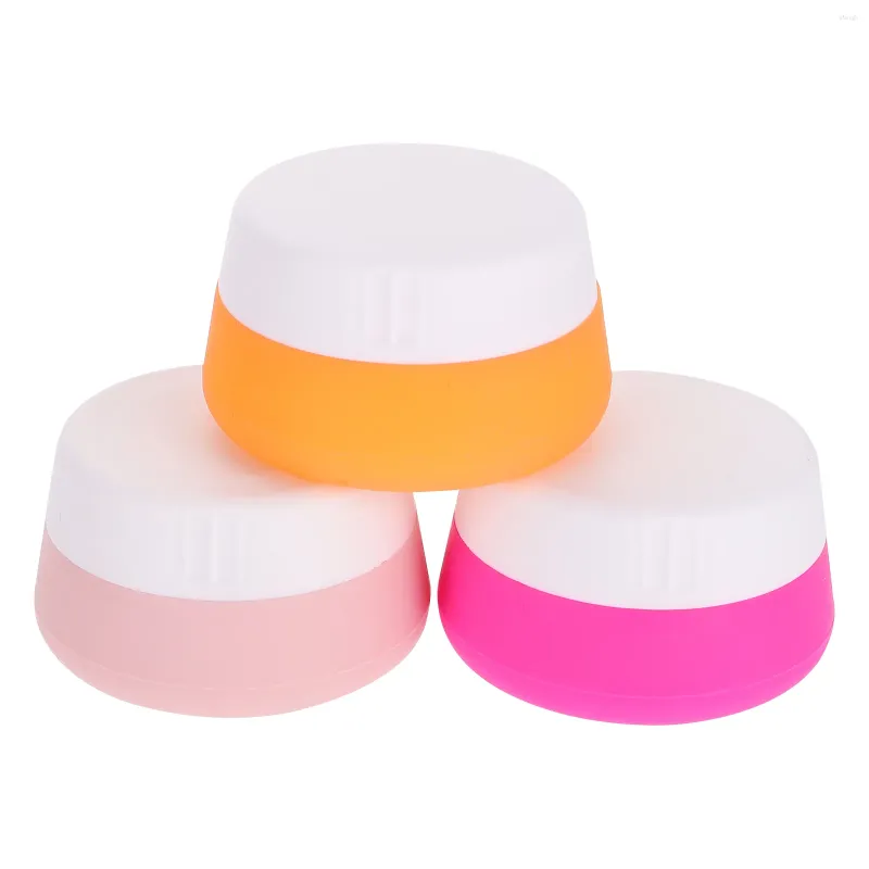 Storage Bottles 3 Pcs Silica Gel Bottle Travel Size Containers Sample Jar Household Case Mini Supply Portable