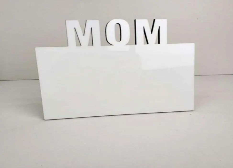 Cadres de sublimation vierges Plaque de phase de transfert thermique en bois MOM Cadeau personnalisé Mother039s Day Festival Frame SN25359827223