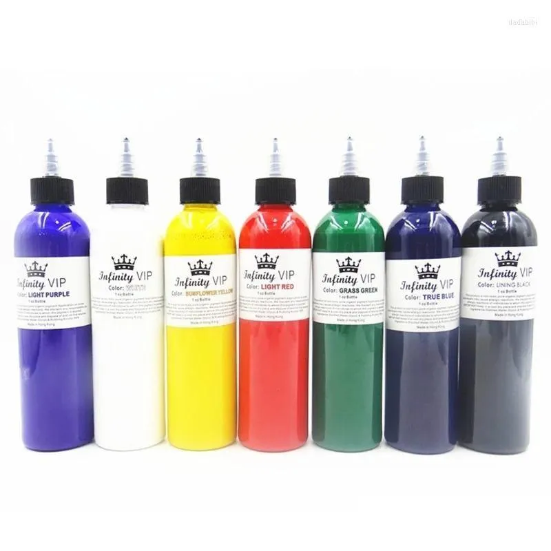 Tattoo Inks 7 Color Drop Pigment 250Ml Permanent Beauty Makeup Micropigment For Body Art Cosmetics Pure Plant 330G Delivery Health Ta Dhikn