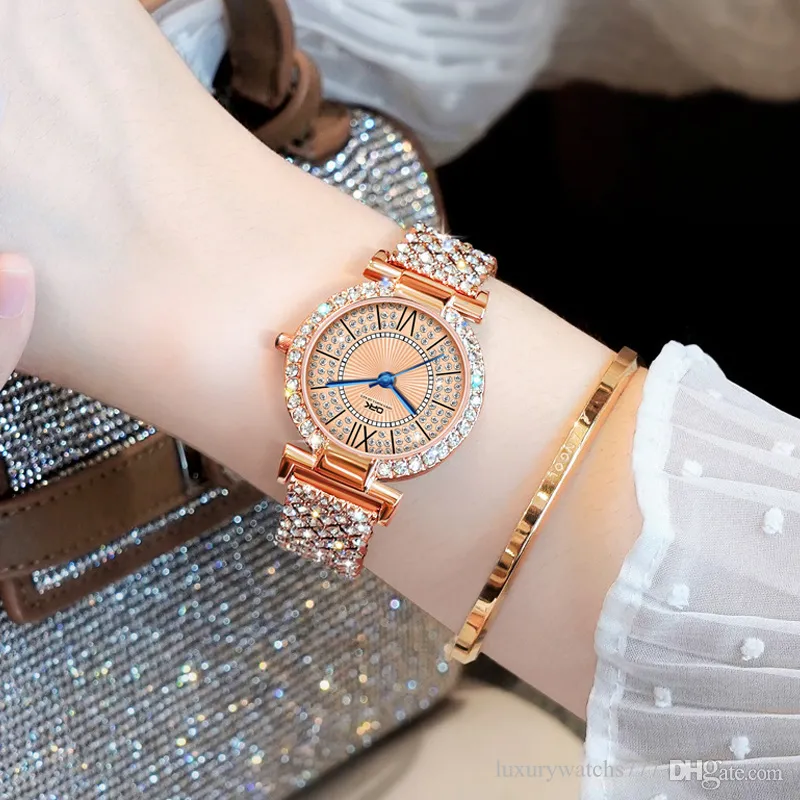 Hot selling diamond inlaid quartz watch, simple and fashionable women's watch manufacturer gift special recommendation