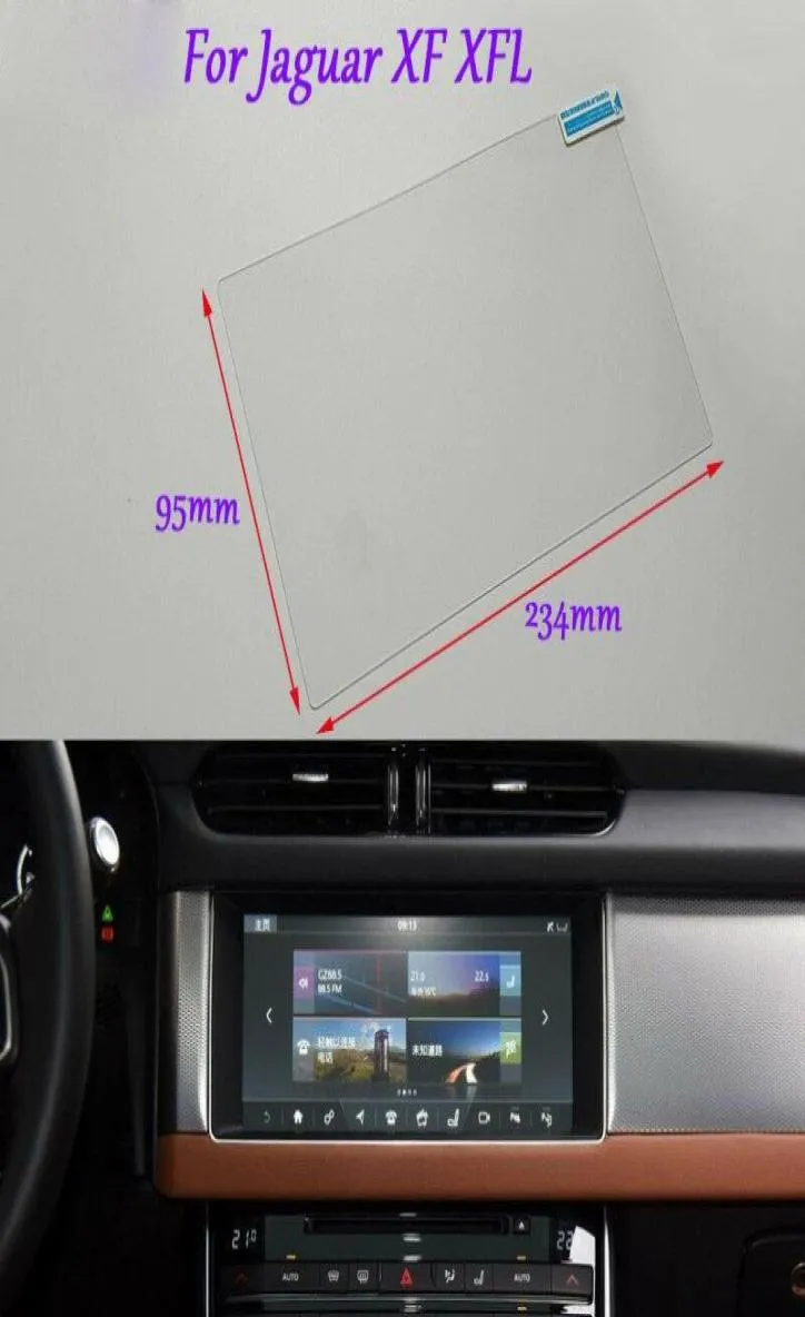 Accessoires internes 10 pouces, écran de Navigation GPS de voiture, Film de protection en verre HD pour Jaguar XF XFL5178257