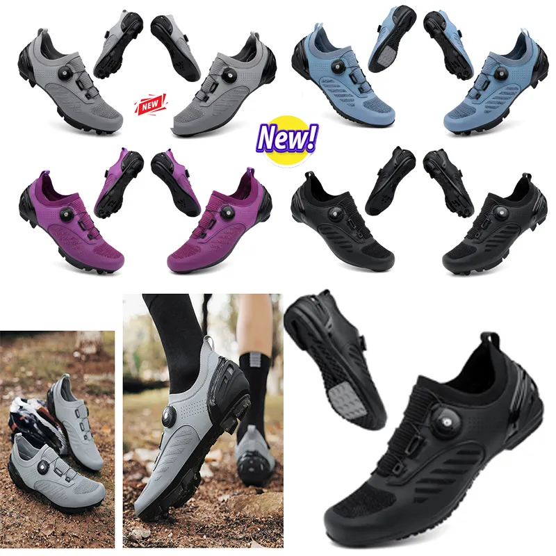 Scarpe da ciclismo firmate Uomo Sport Scarpe da bici da strada sterrata Scarpe da ginnastica da ciclismo a velocità piatta Scarpe da montagna Calzature per biciclette SPaD Scarpe con tacchetti 36-47 GAI