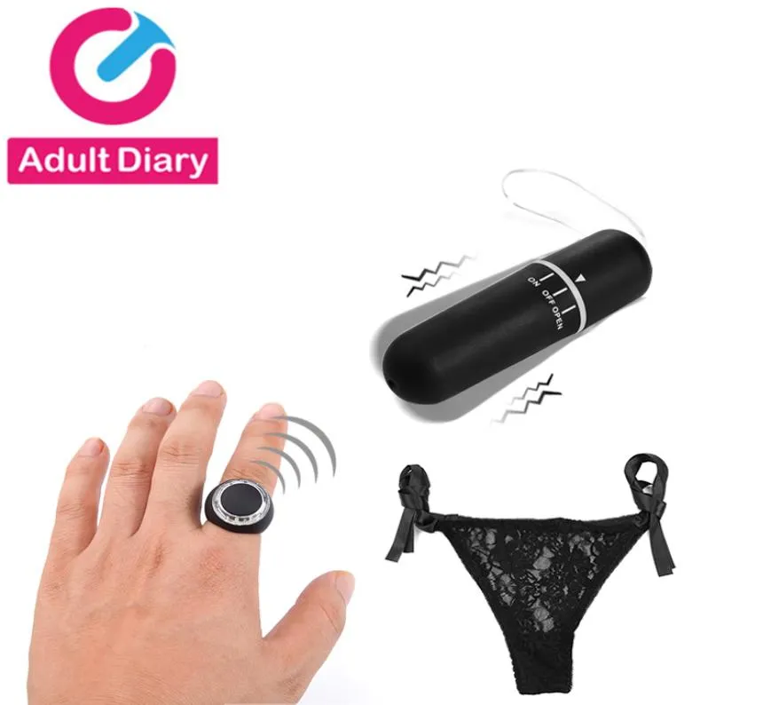 Adult Diary Secret Ring Wireless Remote Control Panty Vibrator Sex Toys for Woman Vibrating Panties Clitoris Stimulator Product MX3365803