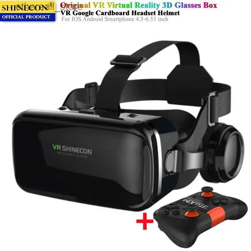 Dispositivos VR/AR VR realidade virtual caixa de óculos 3D estéreo VR Google capacete de papelão adequado para smartphones IOS Android sem fio balancim Q240306