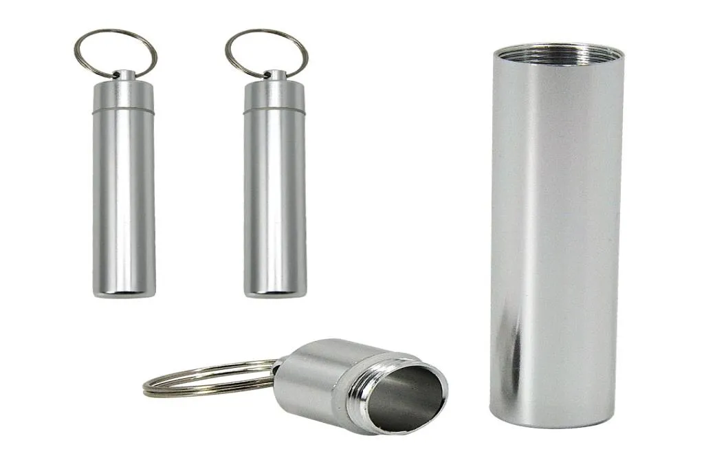 Honeypuff srebrny metalowy szczelnie szczelnie zapiecznik Ziół Pojemnik magazynowy 10 ml aluminium zapachu lampy podróżne TOBACCO JARS2426628