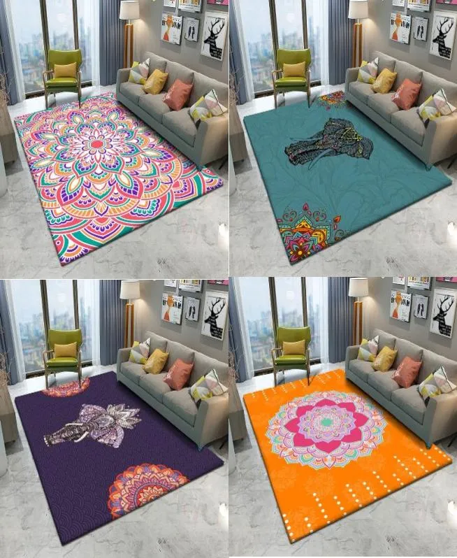Carpets Geometric Stripe Printing Vortex Rug Bedroom Decor Outdoor Carpet Floor Prayer Mat Muslim Hallway Balcony Doormat6934096