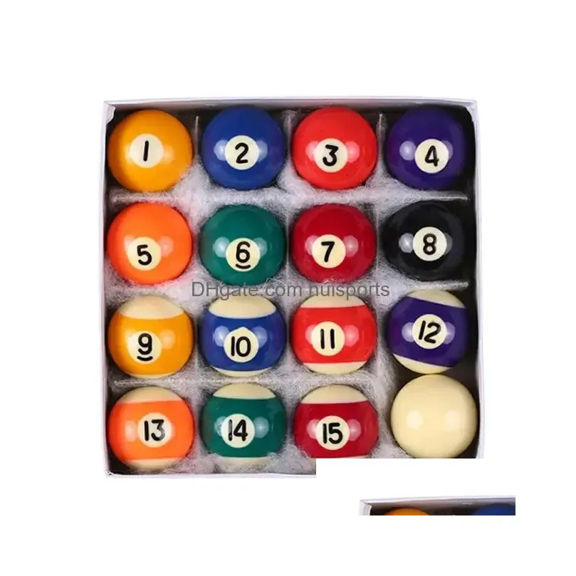 Billiard Balls Mini Set 16pcs 253238 mm Dzieci bilardowy stół bilardowy żywica poliestrowa mała wskazówka fl 240219 dostawa upuszczania sportu dhcx5