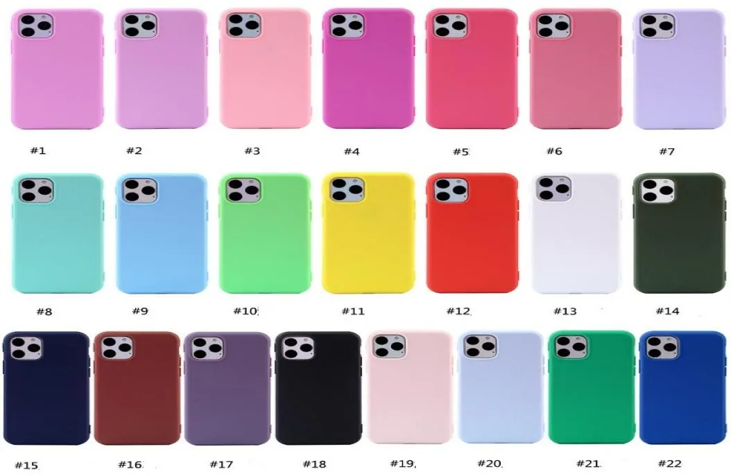 Custodie per telefoni in silicone TPU opaco satinato per Iphone 14 13 12 mini 11 Pro Max XR XS 6 7 8 PLUS Anti impronta digitale Spessore 15 mm5196704