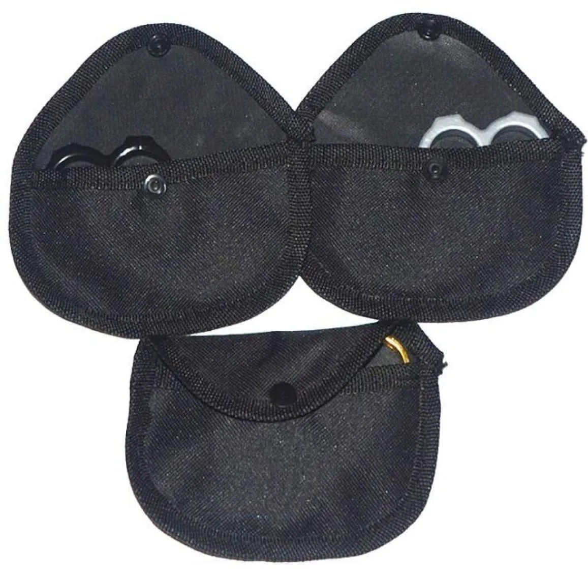 10 pièces en acier laiton Knuckle Dusters sac en nylon auto-défense sécurité personnelle femmes039s et hommes039s autodéfense pendentif poche5411949