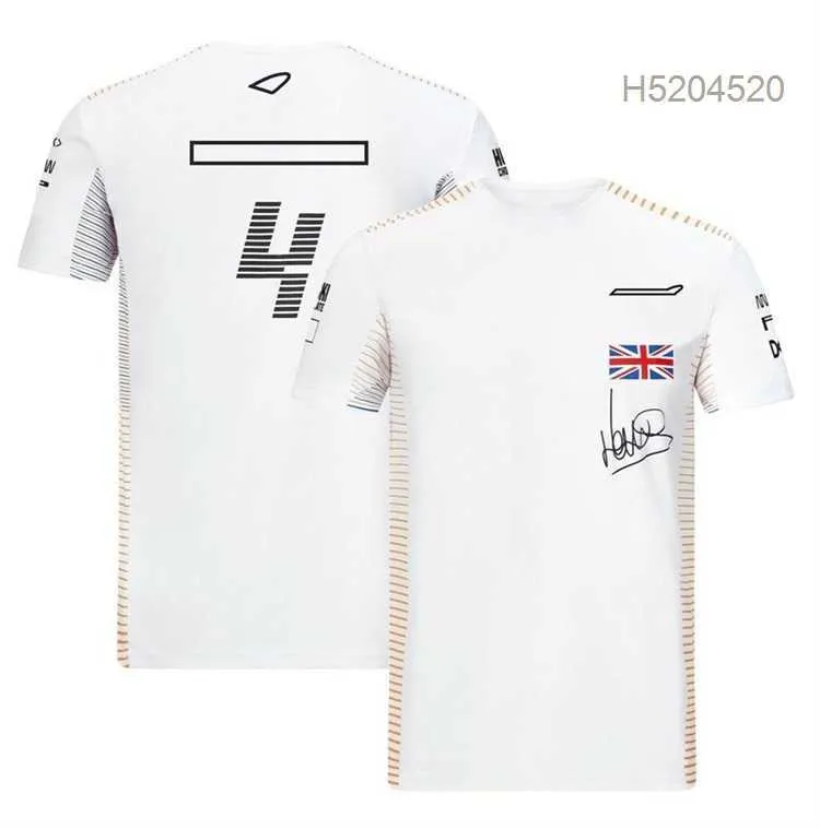 Herrpolos F1-förare T-shirt Mens Team Uniform kortärmad fläktkläder Casual Sports Round Neck-racingdräkt kan anpassas S16I