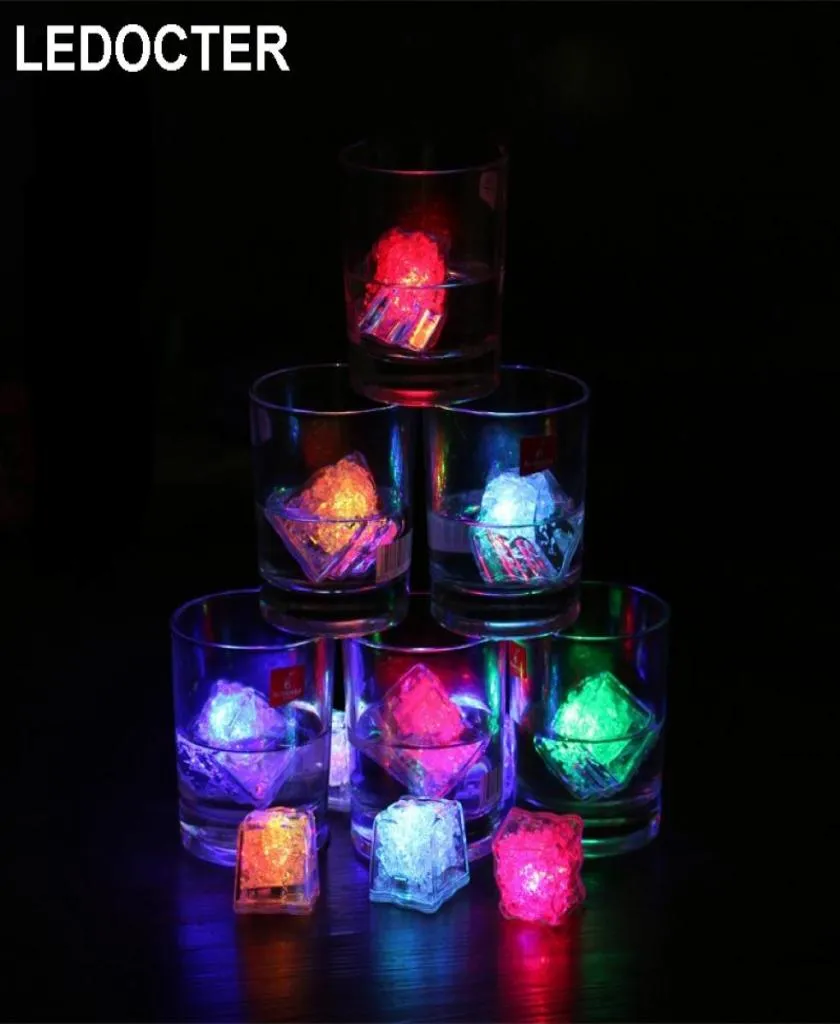 مصابيح Mini Lead Party Lights Colorful Changing Ice Cubes Fluging Blinking Decorty Novelty Decor