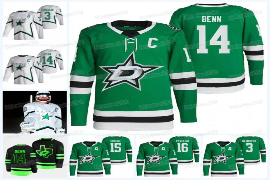 Jamie Benn Stars 202122 Maillot de hockey Tyler Seguin Blake Comeau Roope Hintz Joel Kiviranta Miro Heiskanen John Klingberg Anton Kh4567916