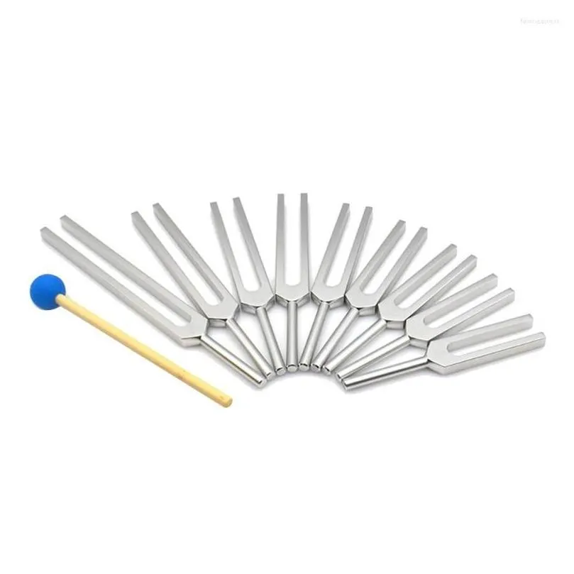 Bowls Tuning Fork Set - 9 Forks For Healing Chakra Sound Therapy Keep Body Mind And Spirit In Perfect Harmony- Sier Drop Delivery Ho Dhbyc