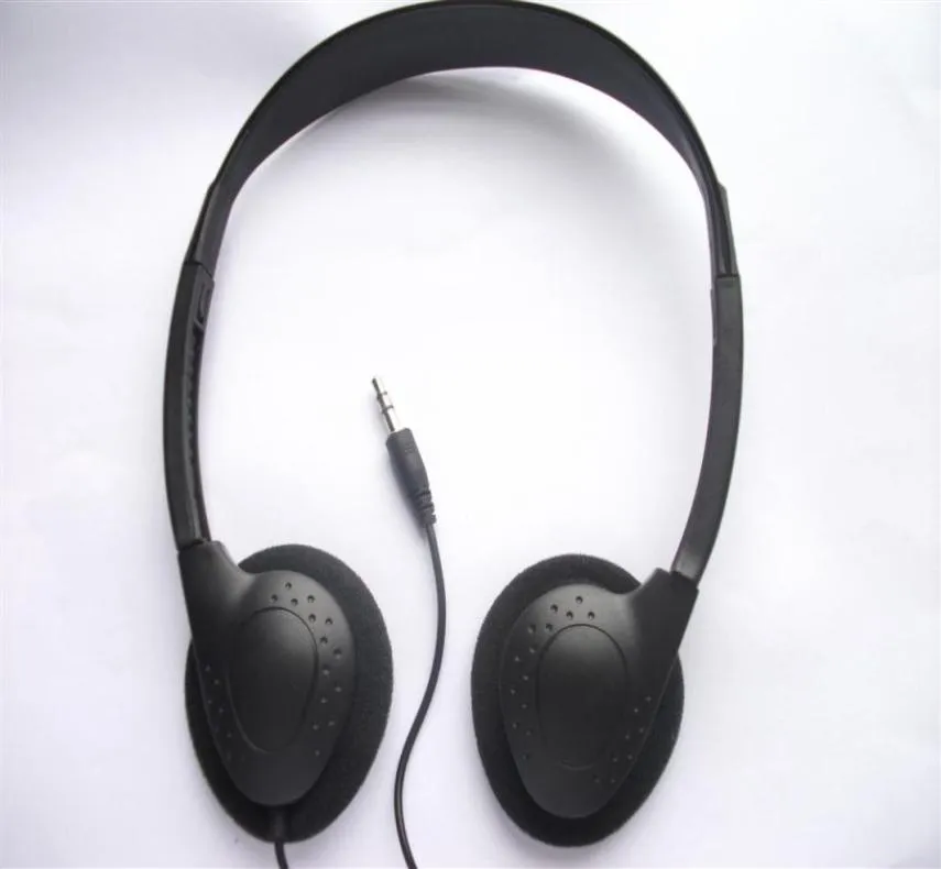 Classroom Headsets Headphone Disposable Stereo headsets airline headphone for School Kids library hospital 100pcslot4050860