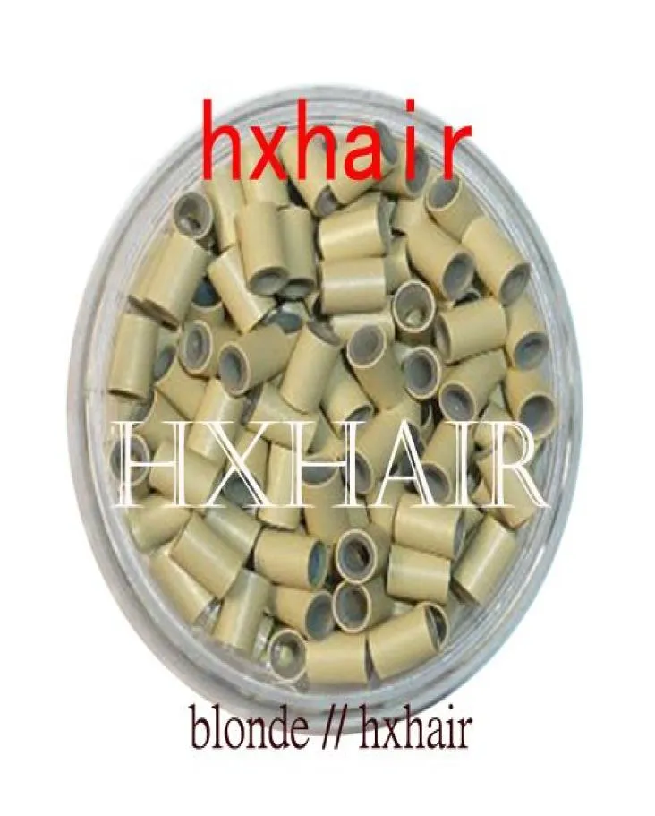 2000pcs 40mm Copper Tube With Silicone Micro Rings Links Beads Hair Extension Tools1552654