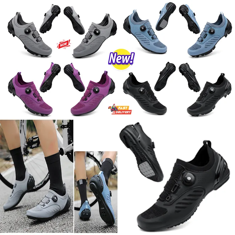 deszigner Chaussures de Cyclisme Hommes Sports Dirt Road Bike Chaussures Plat Vitesse Cyclisme Baskets Appartements Montagne Vélo Chaussures SPDsd Crampons Chaussures 36-47 GAI