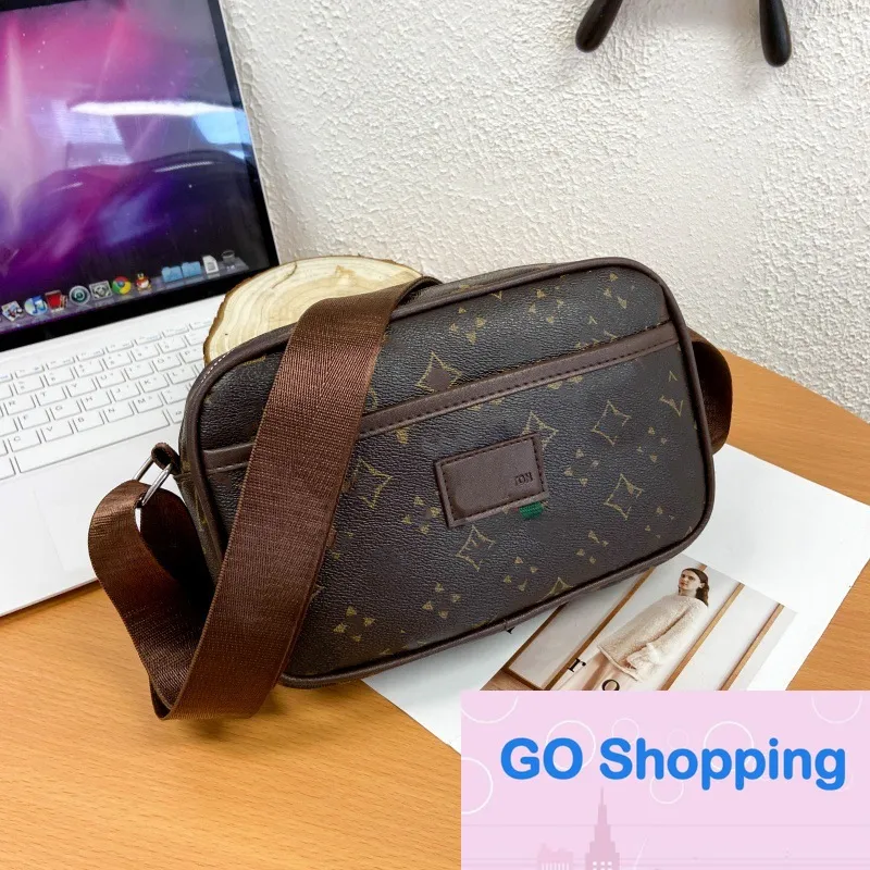 All-Matching New Luxury Brand Small Square Bags Men's and Women's Same Style Good-looking Letters Single-Shoulder Camera Bag Casual Business Messenger Bags
