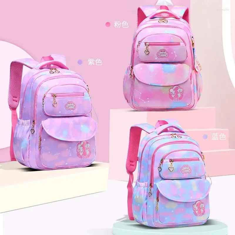 학교 가방 2 크기 귀여운 핑크 공주 소녀 어린이 기본 배낭 Kawaii 어린이 서적 가방 schoolbag