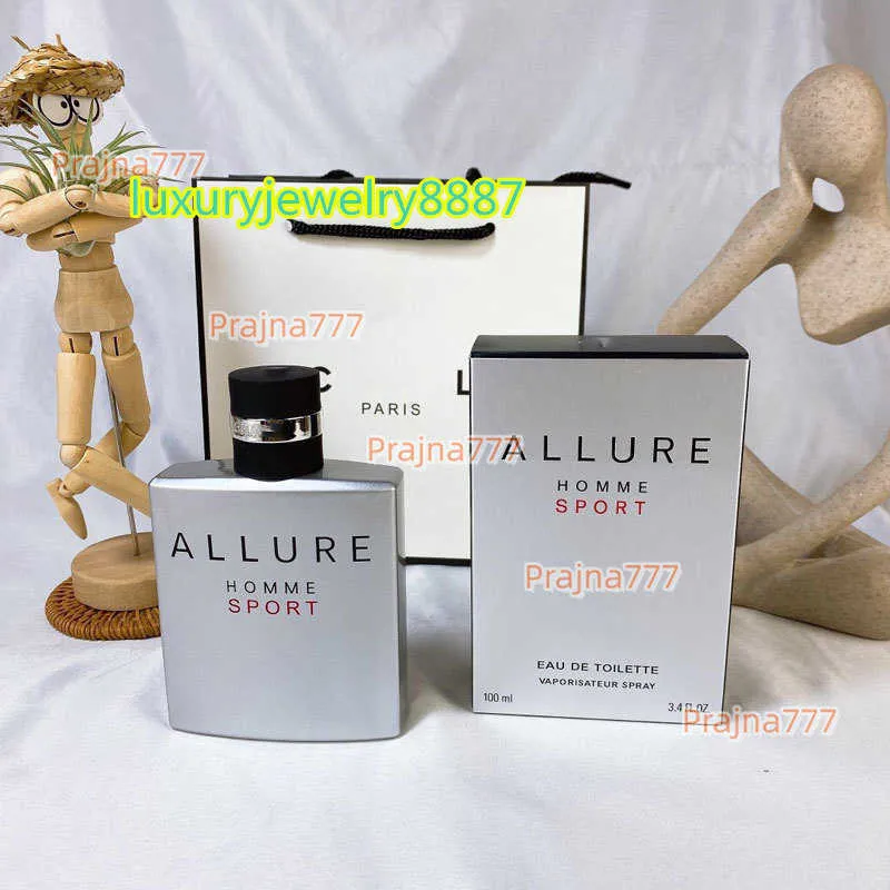 Top-Luxusparfüm Eau de Toilette für Männer 100 ml ALLURE Langlebige Zeit Gut Original hochwertige, exquisite Verpackung