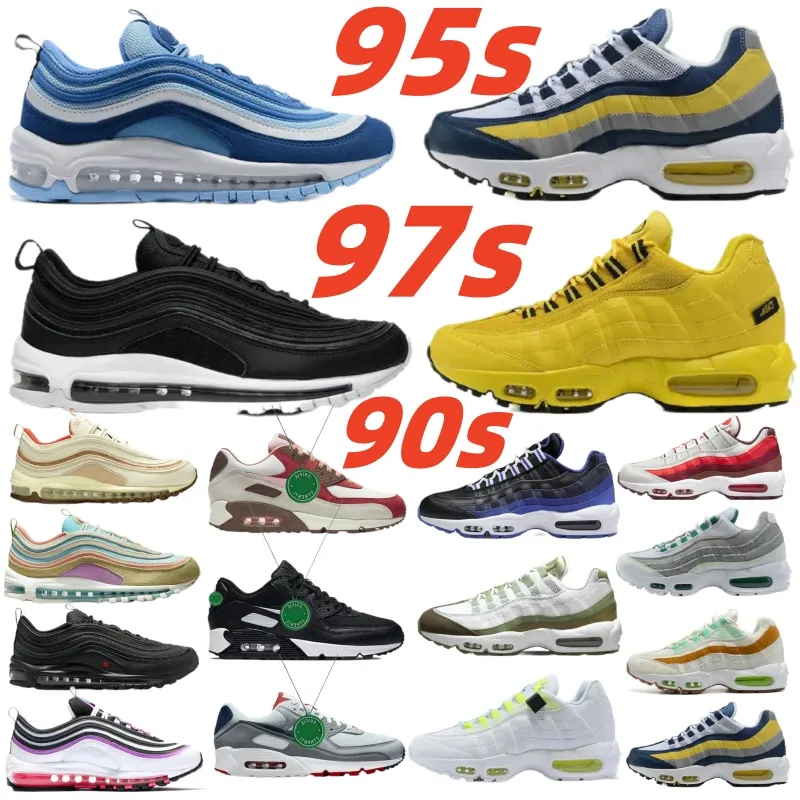 Chaussures de course Corteiz x 97 95S X90 Sneakers Gutta Green Sequoia Aegean Storm Sketch Cashmere Beam Light Blue Blue Green Neon Og Dark Army