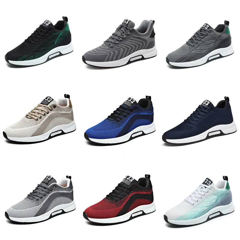 Herren Sportschuhe GAI atmungsaktiv schwarz weiß grau blau Plateauschuhe atmungsaktive Wanderschuhe Sneakers Trainer Tennis Three