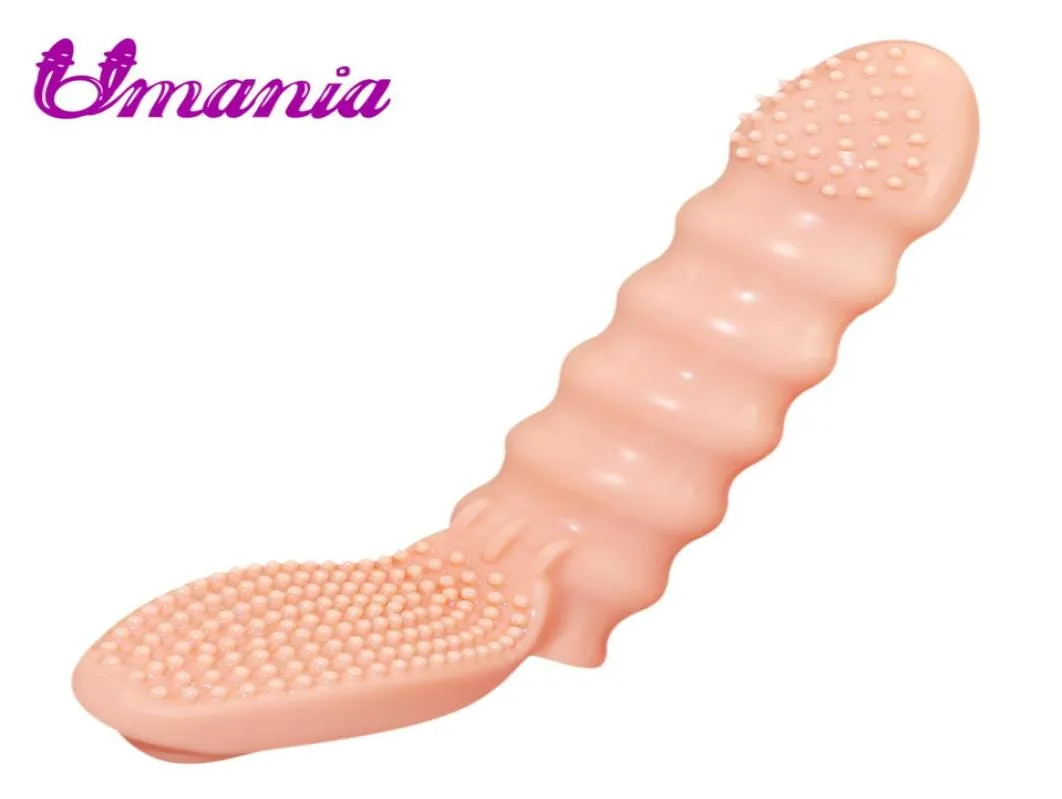 Adult Sex Toys Clitoris Stimulator Brush Vibrating Finger Sleeve G Spot Mini Dildo Vibrator for Woman C190105018492320