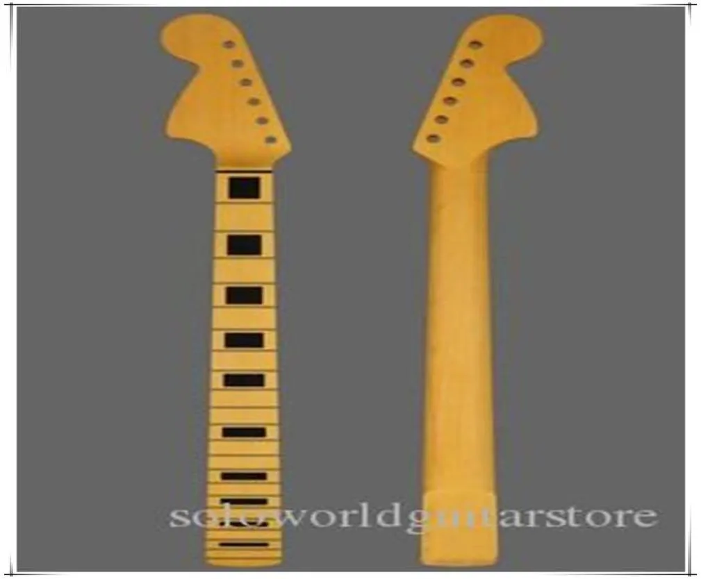 LefthandedRighthanded 6 Strings Yellow Electric Guitar Neck with Maple FingerboardCan be customized as request2545240