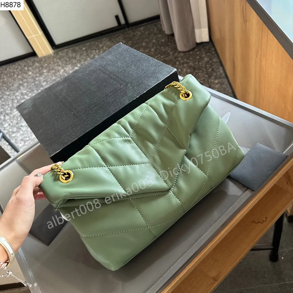 Crossbody Tasarımcı Çantalar Kapitone Kuzu Halka Çanta Tote Çanta Kadın Çantalar Tasarımcı Çanta Büyük Kapasiteli Akşam Çantası Yüksek Kaliteli Çift Zincirli Omuz Kayışı El Çantaları