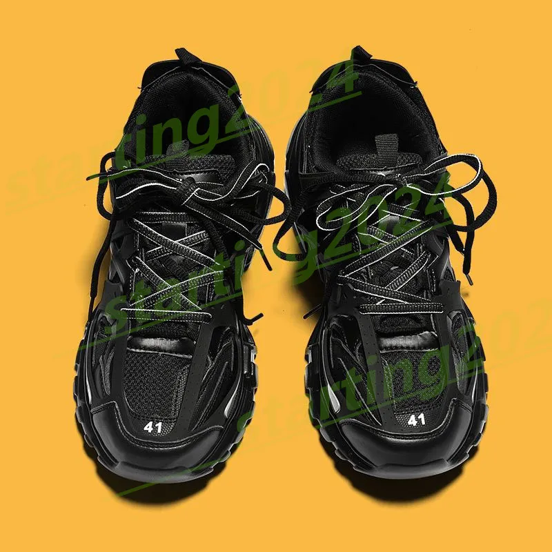 Spår 3 3.0 LED Designer Casual Shoes For Womens Mens Luxury Platform Sneaker Lighted Gomma Leather Nylon Printed Sports Men Light Trainers Led Womens T36